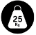 Suitable up to 25kg