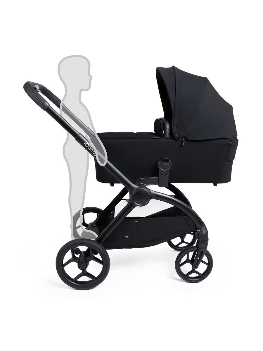 Core 2 Black Pushchair and Carrycot - Complete 360 Car Seat Bundle