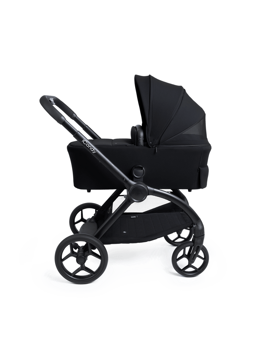 Core 2 Black Pushchair and Carrycot - Complete 360 Car Seat Bundle