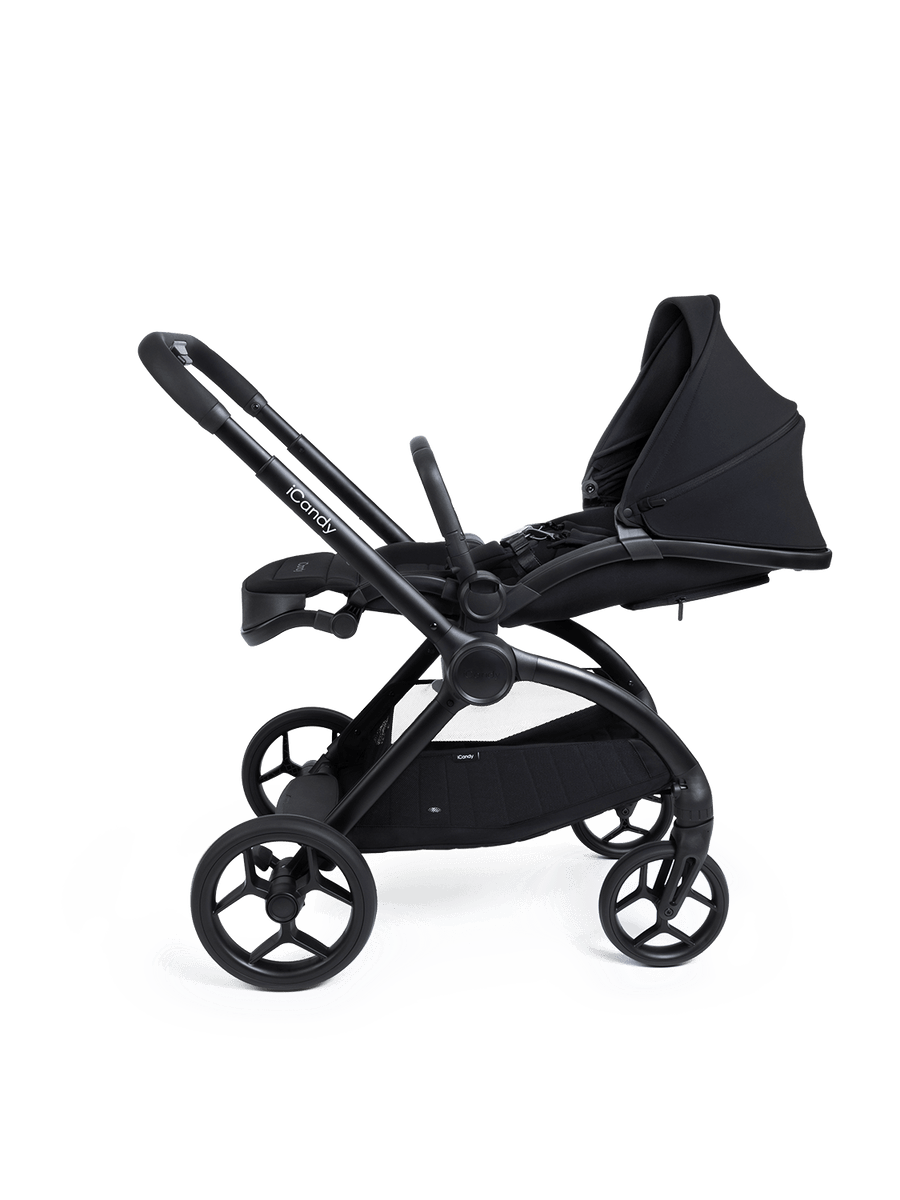 Core 2 Black Pushchair and Carrycot - Complete 360 Car Seat Bundle