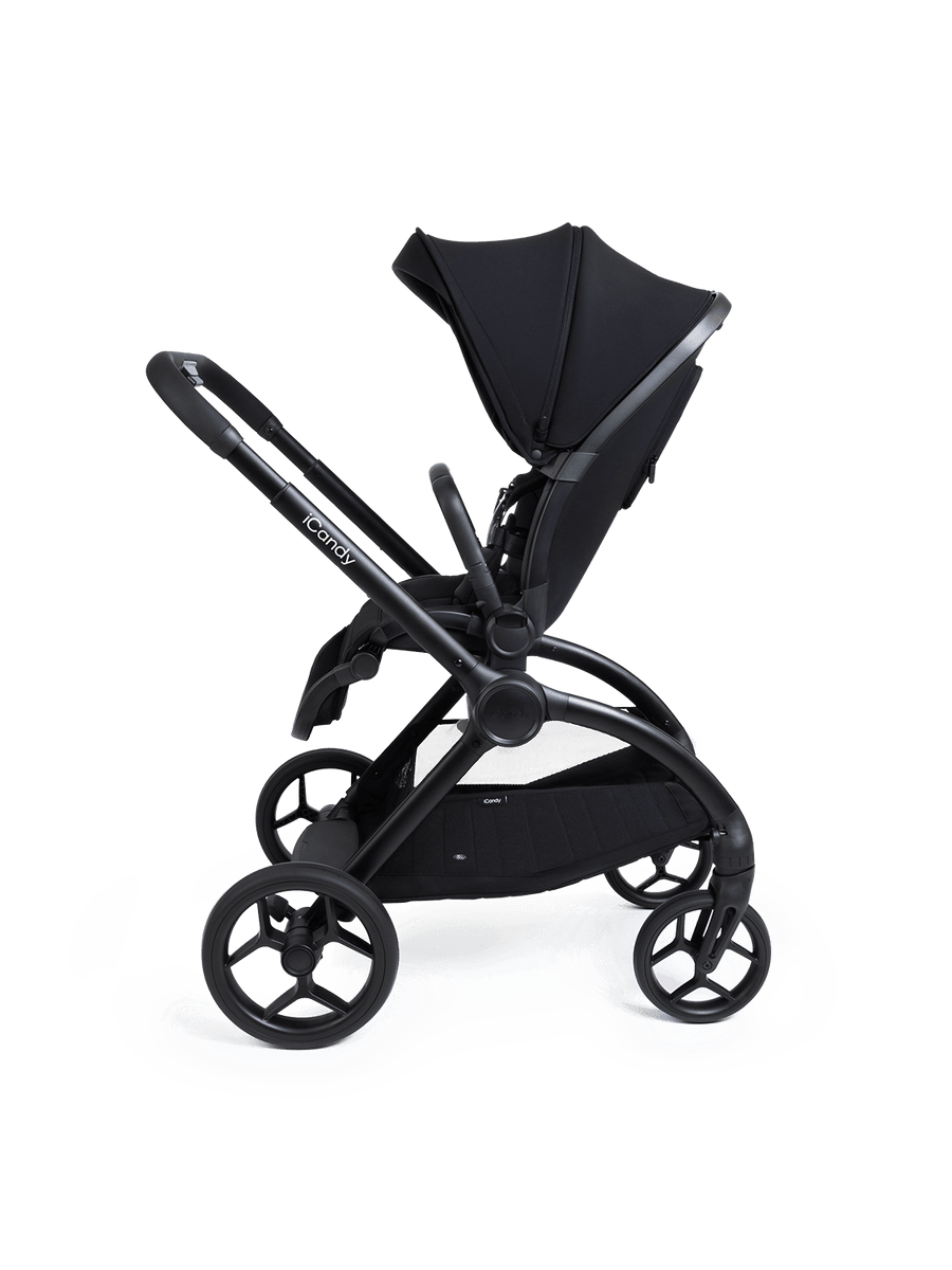 Core 2 Black Pushchair and Carrycot - Complete 360 Car Seat Bundle