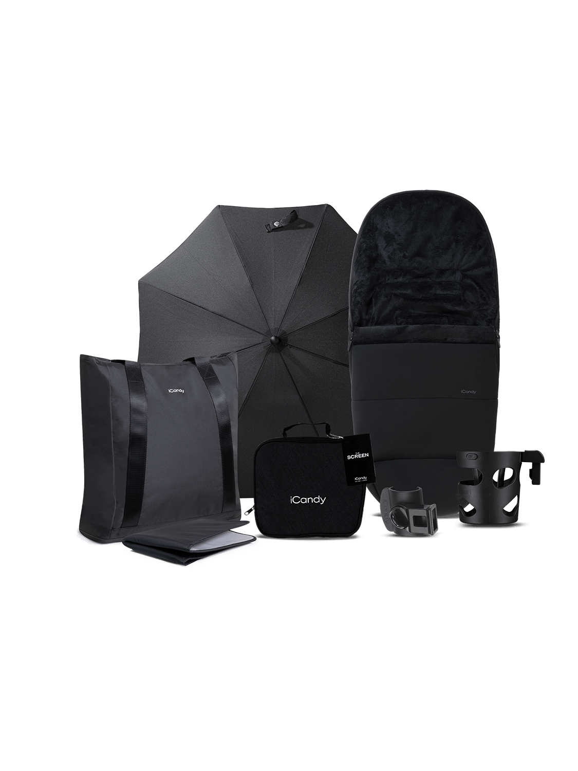 Core 2 Black Pushchair and Carrycot - Complete Bundle