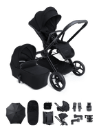 Core 2 Black Pushchair and Carrycot - Complete Bundle