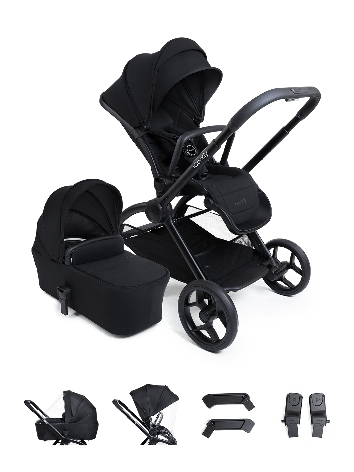 Core 2 Black Pushchair and Carrycot