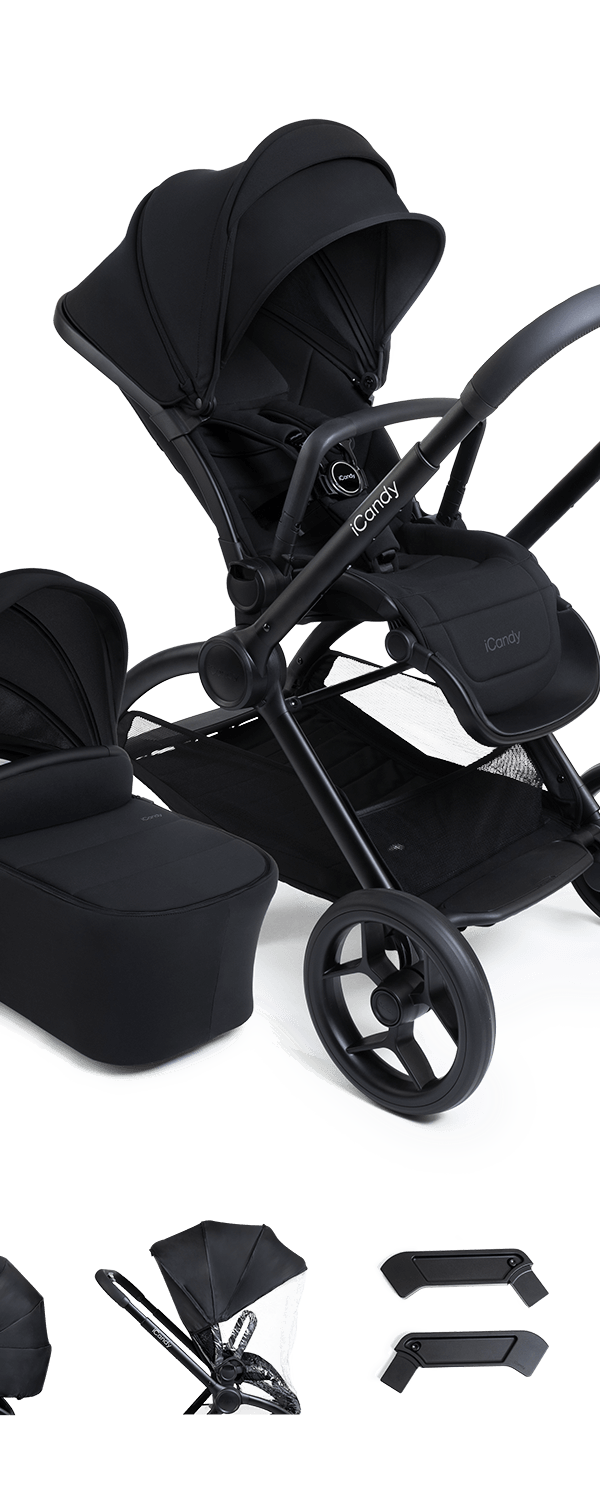 Core 2 Black Pushchair and Carrycot