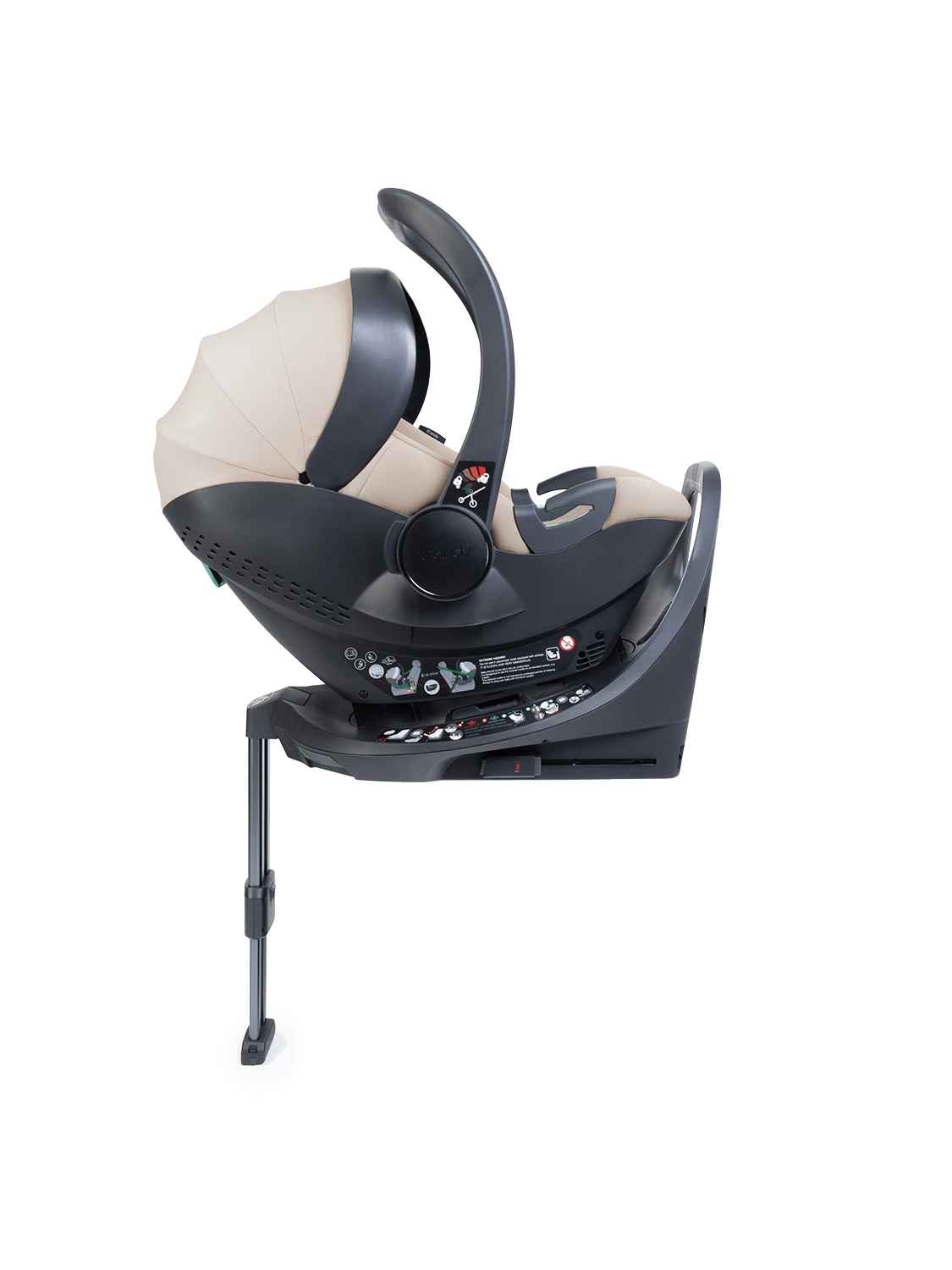 Core 2 Sandstone Pushchair and Carrycot - Complete 360 Car Seat Bundle