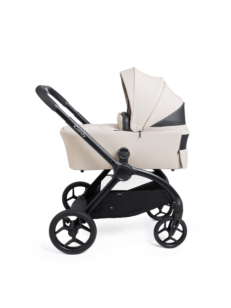 Core 2 Sandstone Pushchair and Carrycot - Complete 360 Car Seat Bundle