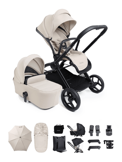 Core 2 Sandstone Pushchair and Carrycot - Complete Bundle
