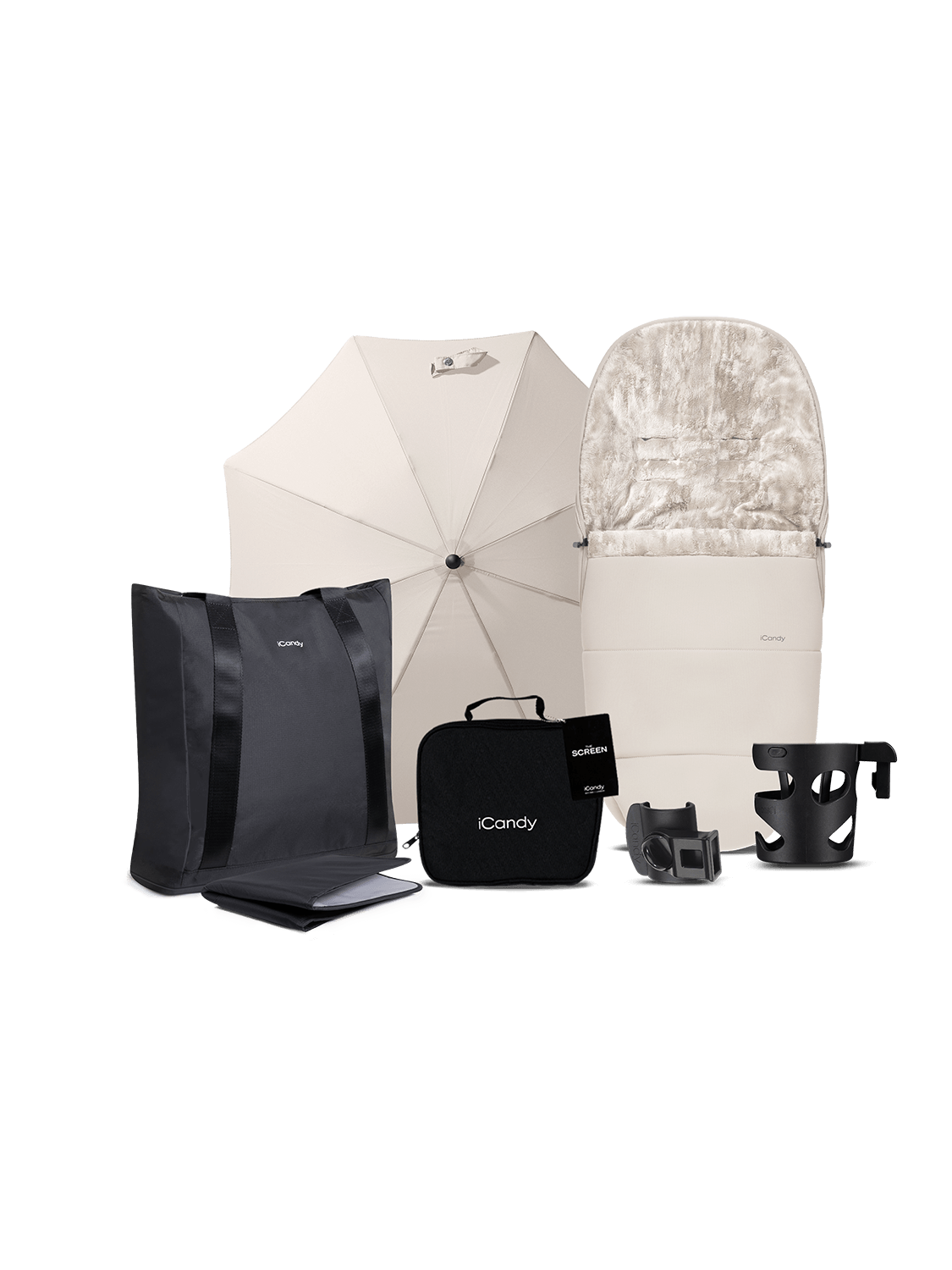 Core 2 Sandstone Pushchair and Carrycot - Complete Bundle