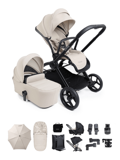 Core 2 Sandstone Pushchair and Carrycot - Complete Bundle