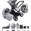 Core 2 Storm Grey Pushchair and Carrycot - Complete 360 Car Seat Bundle