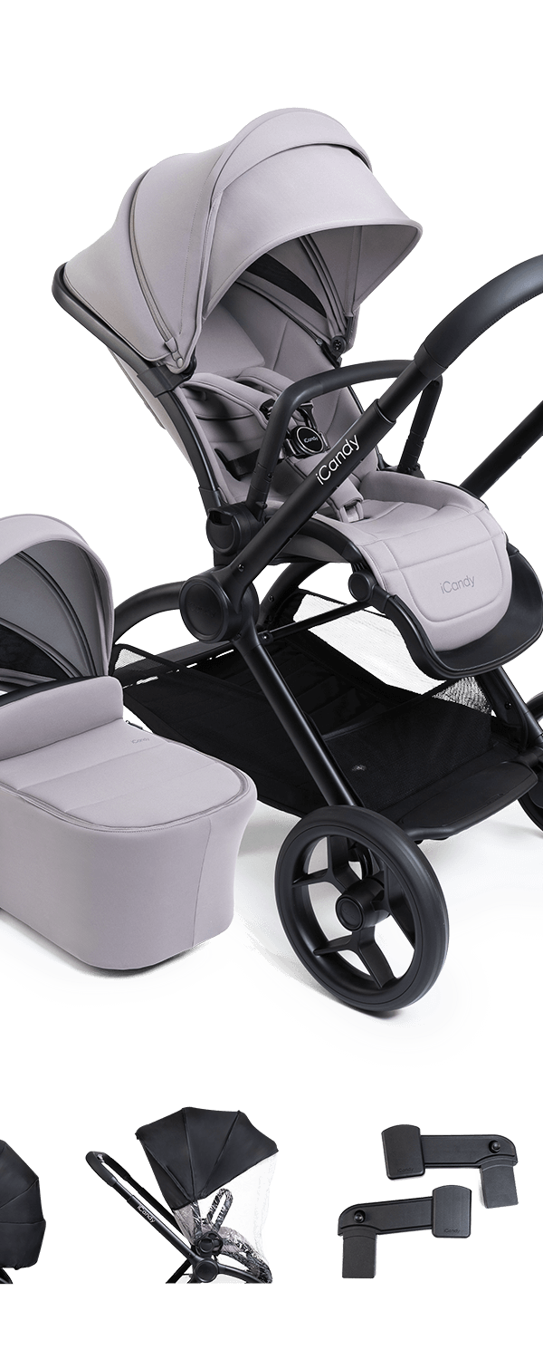 Core 2 Storm Grey Pushchair and Carrycot