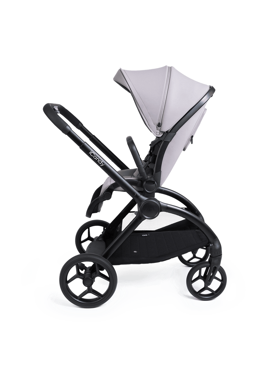 Core 2 Storm Grey Pushchair and Carrycot - Complete 360 Car Seat Bundle