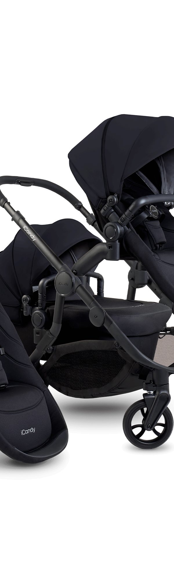 Orange 4 Black Double Pushchair Bundle