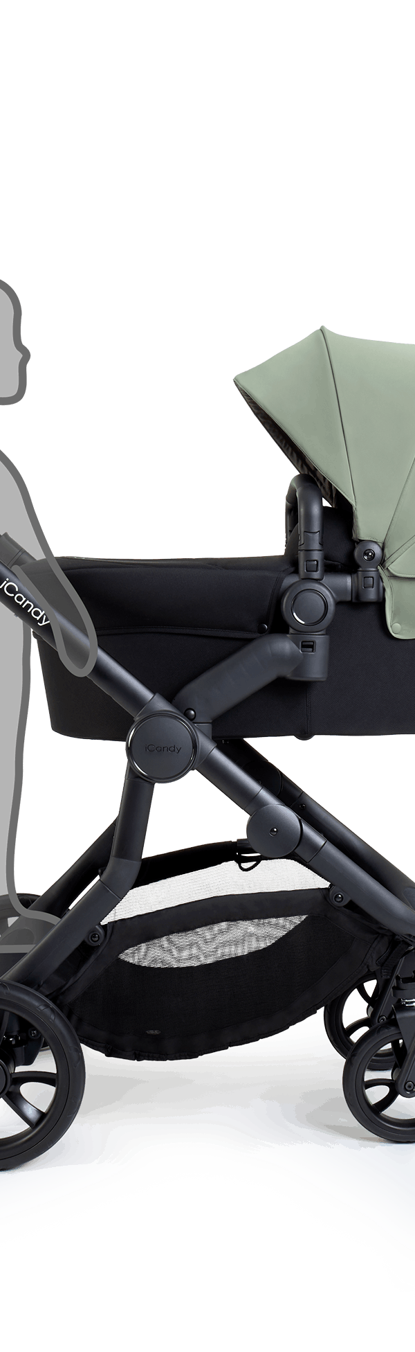 Orange 4 Pistachio Travel System & 360 Car Seat