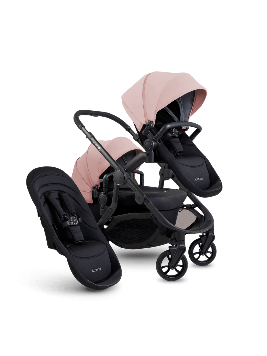 Orange 4 Double Pushchair Bundle - Rose