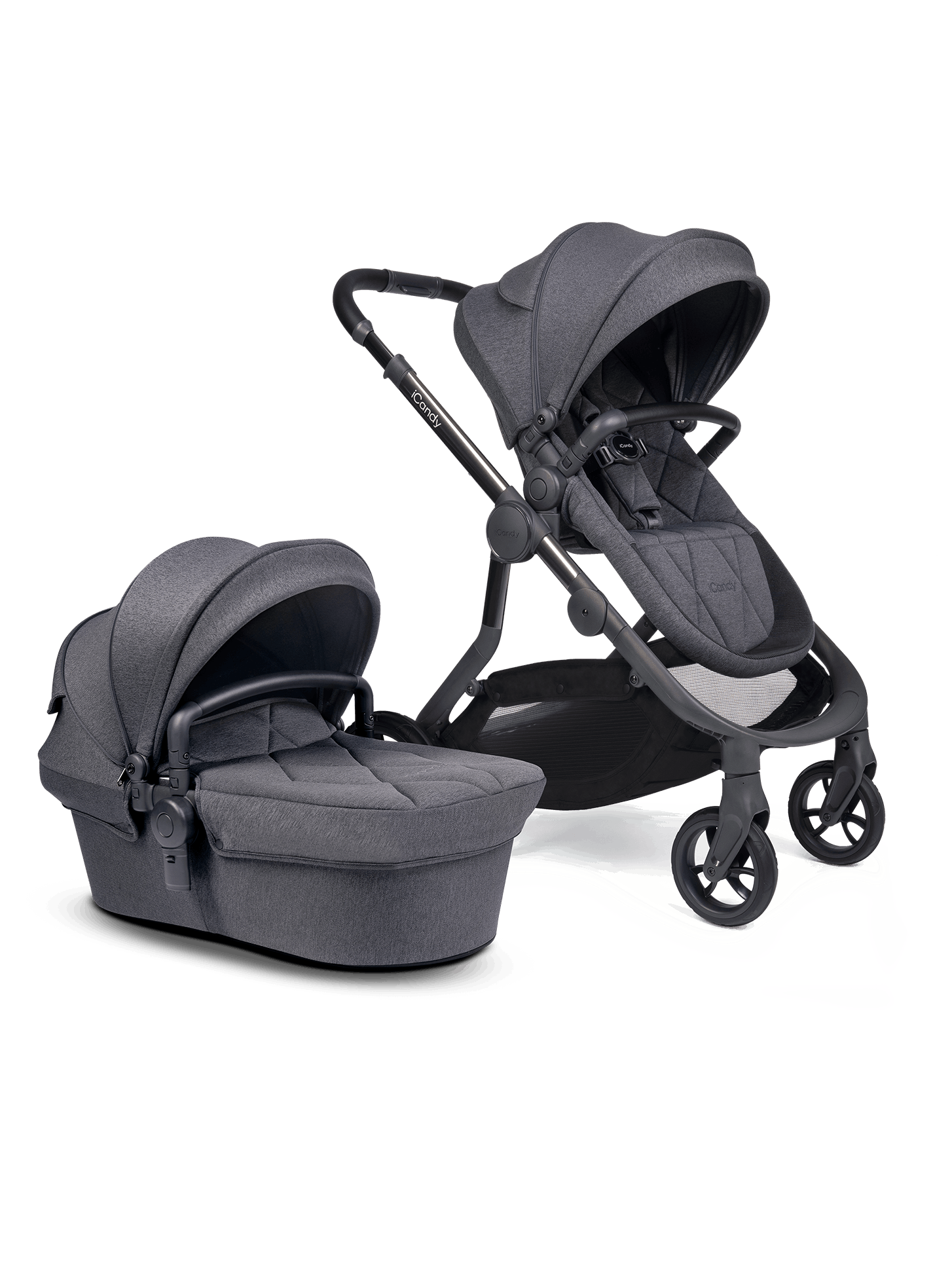 Orange 3 Dark Slate Pushchair Combo
