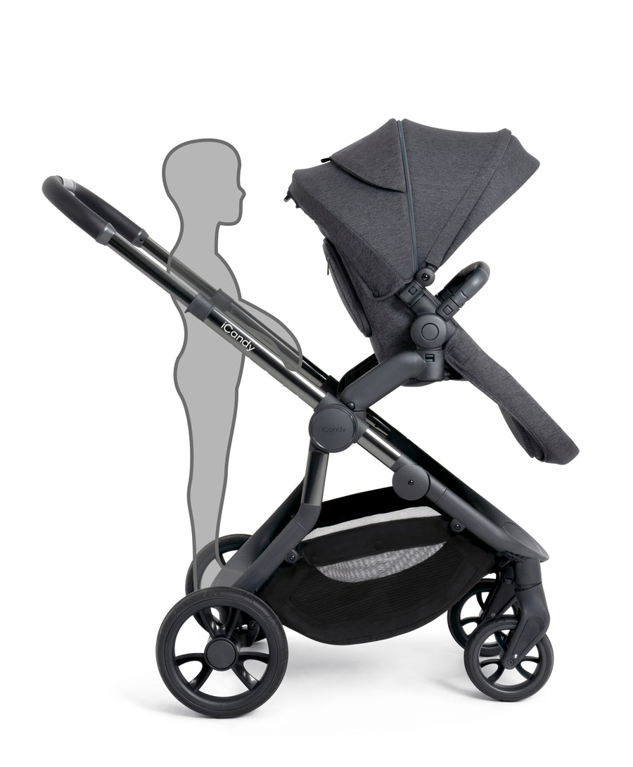 Orange 3 Dark Slate Pushchair Combo