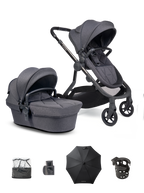 Orange 3 Dark Slate Pushchair - Summer Bundle