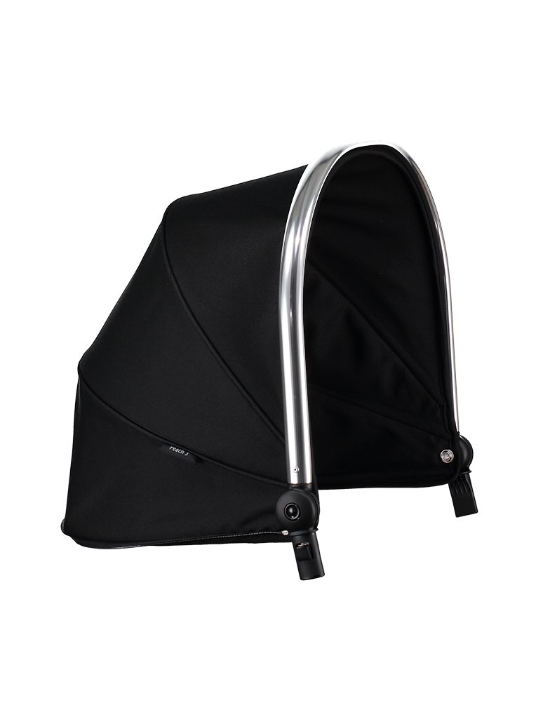 Peach 4 Main Seat/Carrycot Hood - Black Magic 2