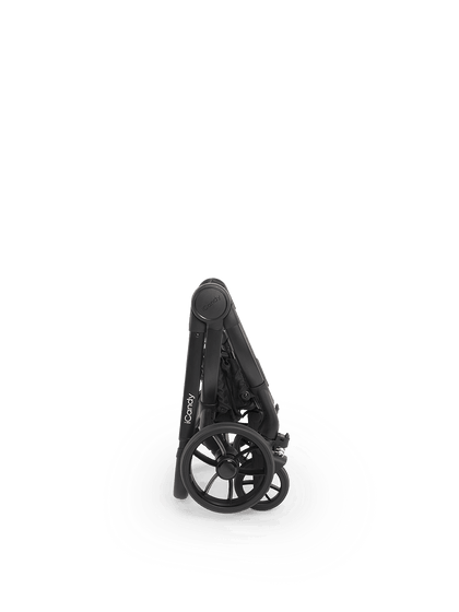 Peach 7 Black Pushchair and Carrycot - Complete 360 Car Seat Bundle