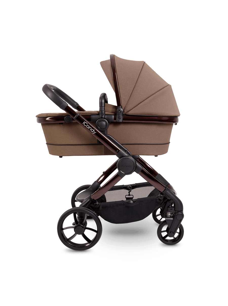 Peach 7 Coco Pushchair and Carrycot - Complete 360 Car Seat Bundle