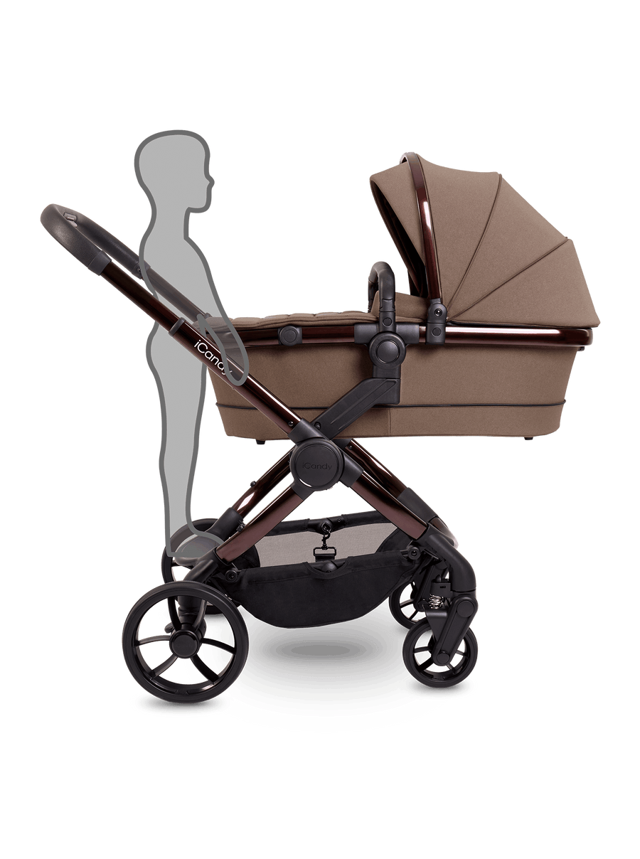 Peach 7 Coco Pushchair and Carrycot - Complete 360 Car Seat Bundle