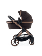 Peach 7 Pecan Pushchair and Carrycot - Complete 360 Car Seat Bundle