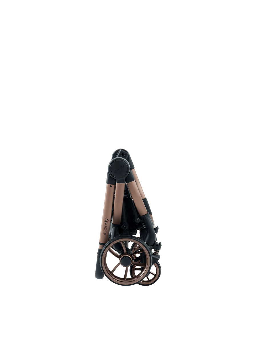 Peach 7 Pecan Pushchair and Carrycot - Complete 360 Car Seat Bundle