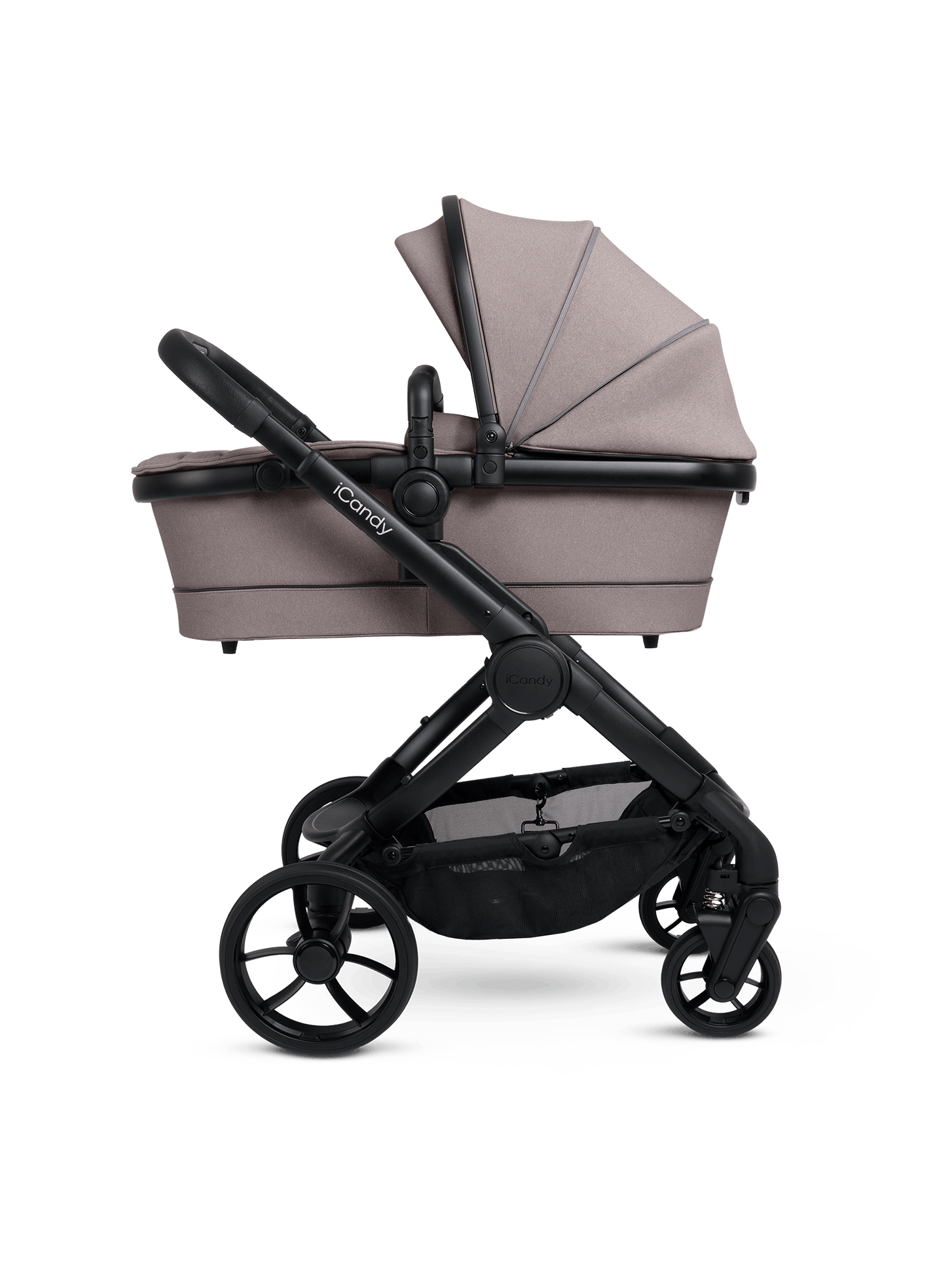 Peach 7 Porcini Pushchair and Carrycot - Complete 360 Car Seat Bundle