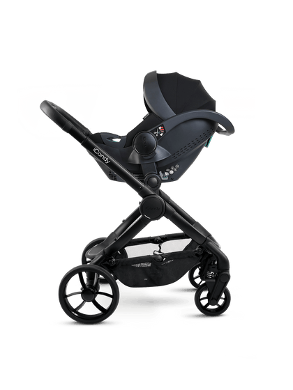 Peach 7 Porcini Pushchair and Carrycot - Complete 360 Car Seat Bundle