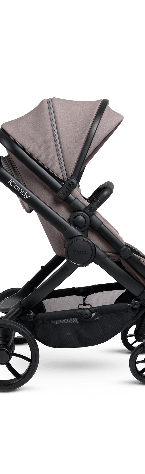 Peach 7 Porcini Pushchair and Carrycot - Complete 360 Car Seat Bundle