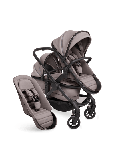 Peach 7 Porcini Pushchair and Carrycot - Double