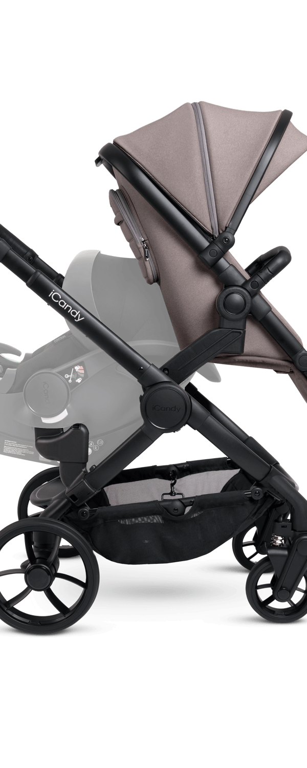 Peach 7 Porcini Pushchair and Carrycot - Double