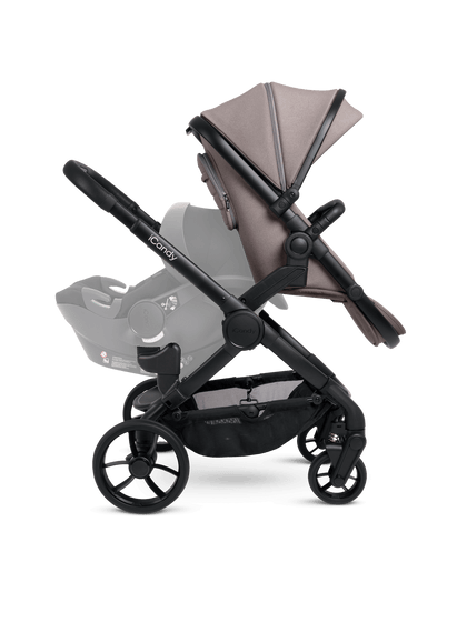 Peach 7 Porcini Pushchair and Carrycot - Double