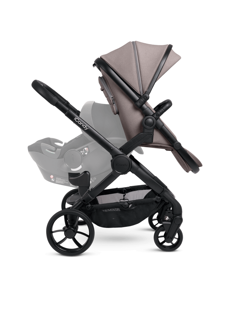 Peach 7 Porcini Pushchair and Carrycot - Double