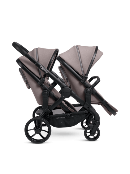 Peach 7 Porcini Pushchair and Carrycot - Double