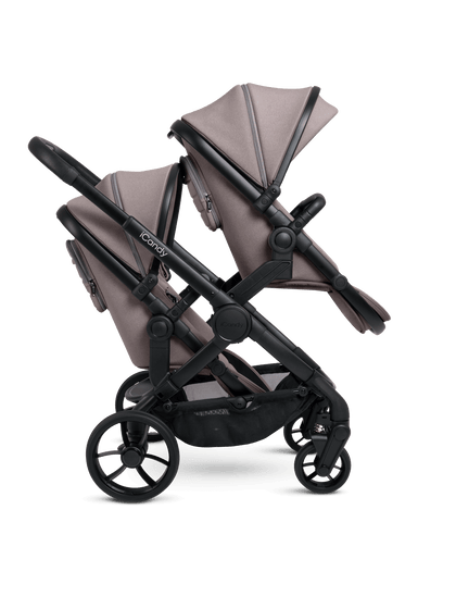Peach 7 Porcini Pushchair and Carrycot - Double