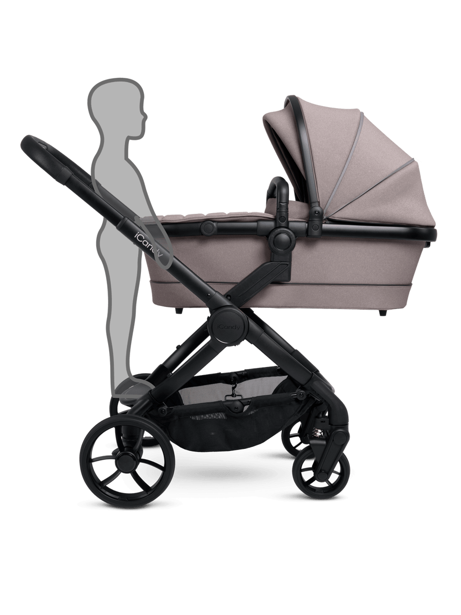 Peach 7 Porcini Pushchair and Carrycot - Complete Bundle