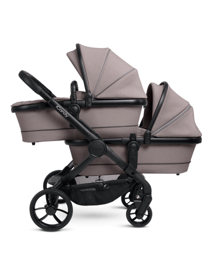 Peach 7 Porcini Pushchair and Carrycot - Twin
