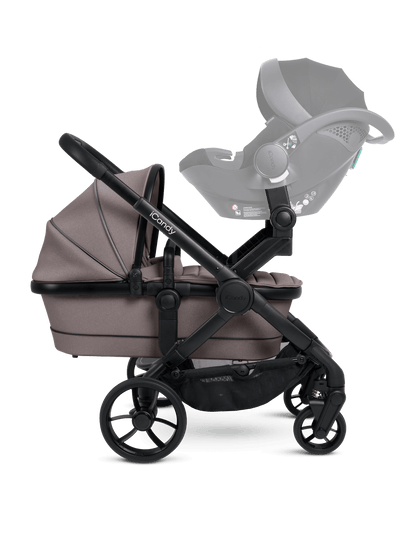 Peach 7 Porcini Pushchair and Carrycot - Twin