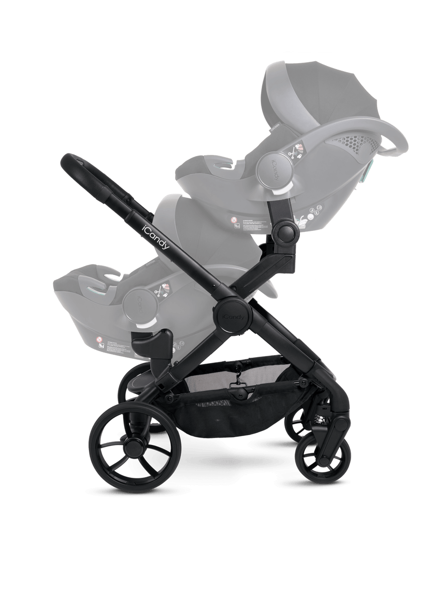 Peach 7 Porcini Pushchair and Carrycot - Twin