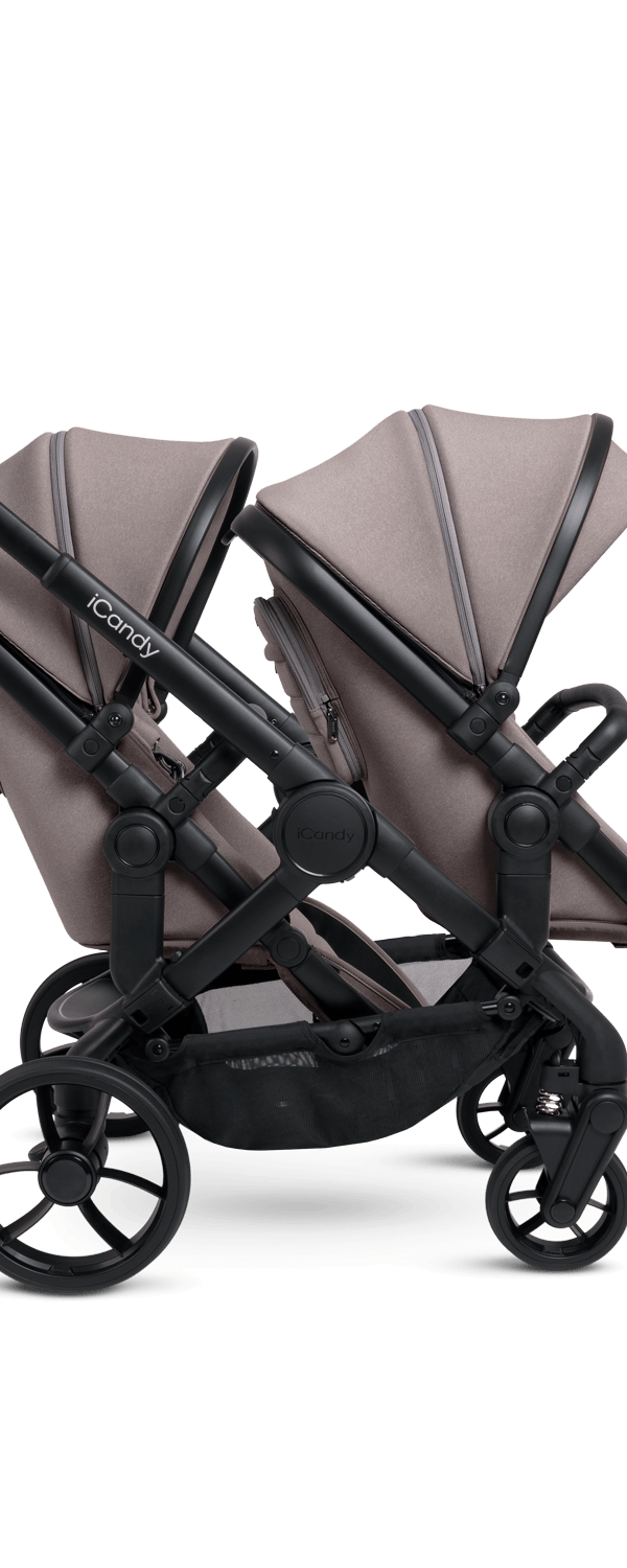 Peach 7 Porcini Pushchair and Carrycot - Twin