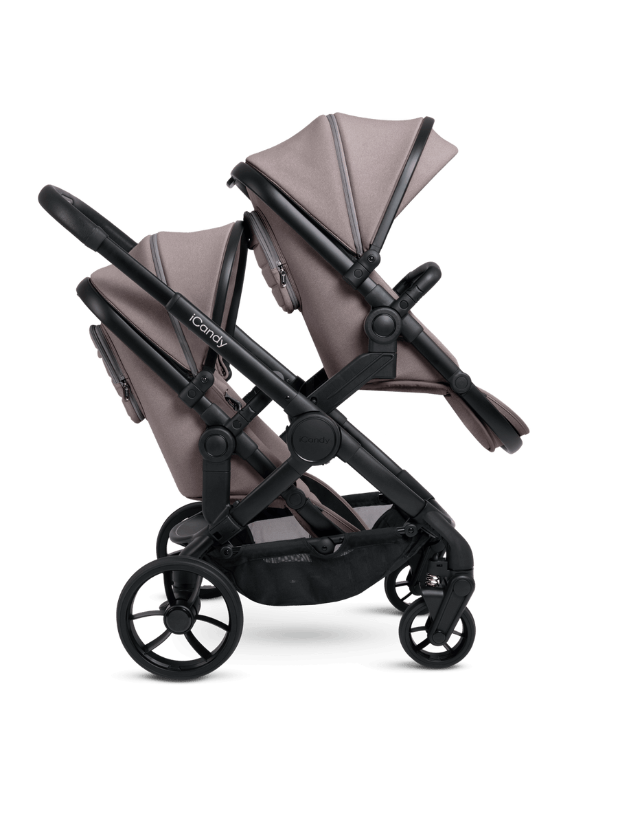 Peach 7 Porcini Pushchair and Carrycot - Twin