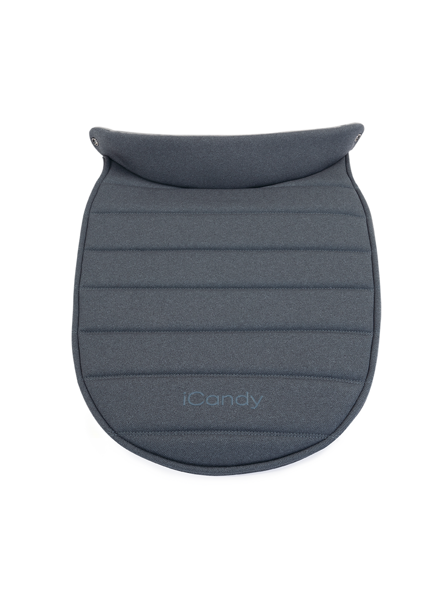 Peach 7 Dark Grey Carrycot Apron