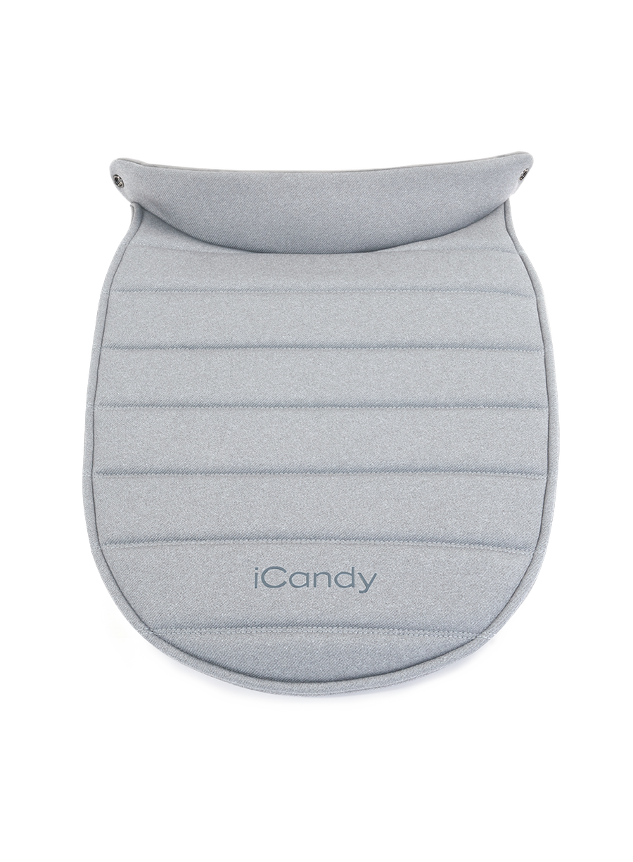 Peach 7 Light Grey Carrycot Apron