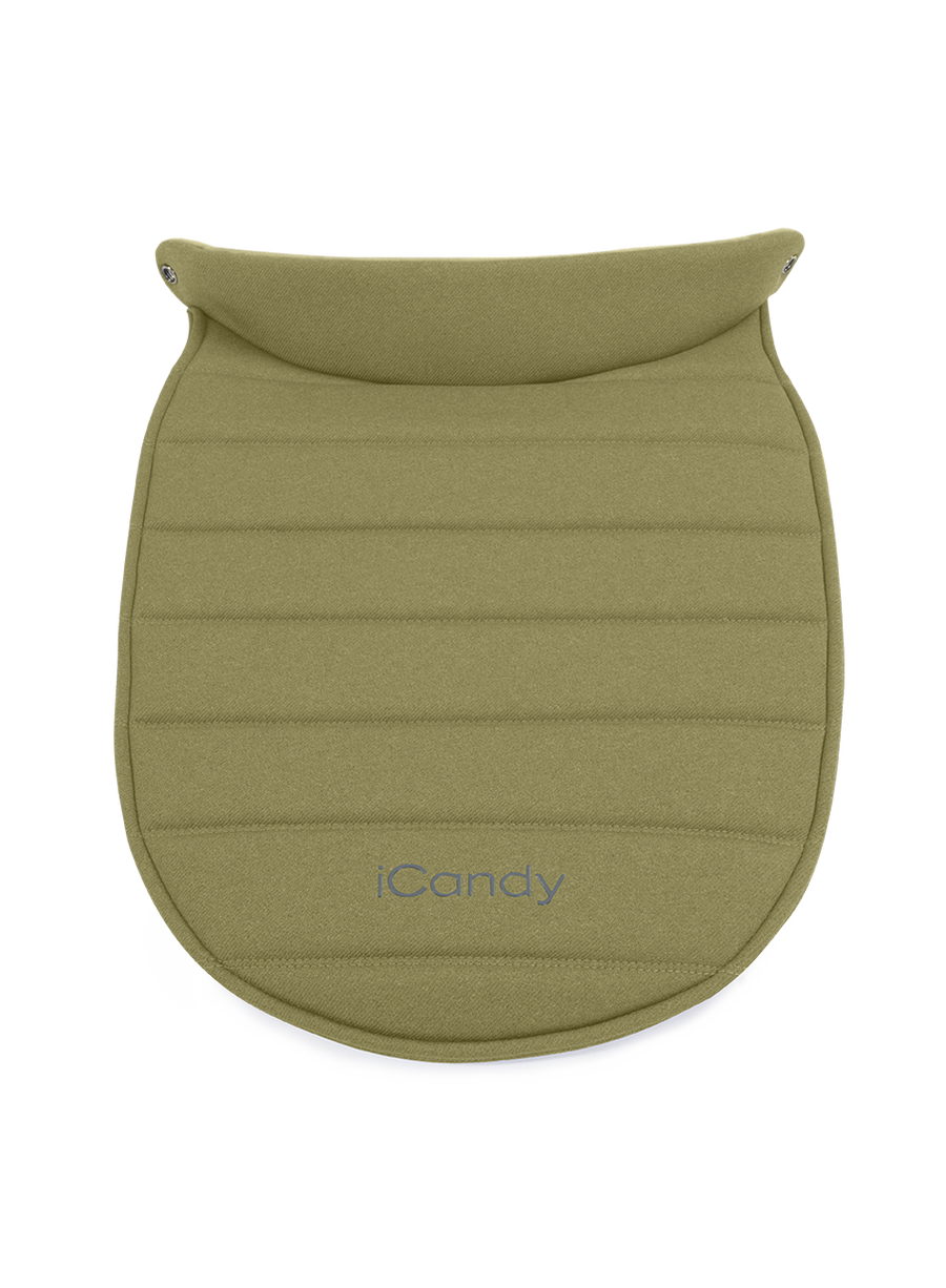 Peach 7 Olive Green Carrycot Apron