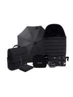 Peach 8 Black Pushchair and Carrycot - Pushchair Bundle