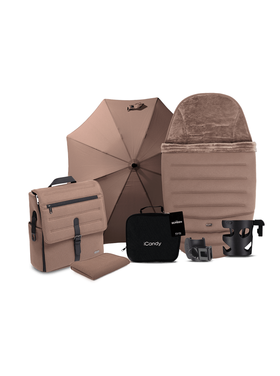 Peach 8 Coco Pushchair and Carrycot - Pushchair Bundle