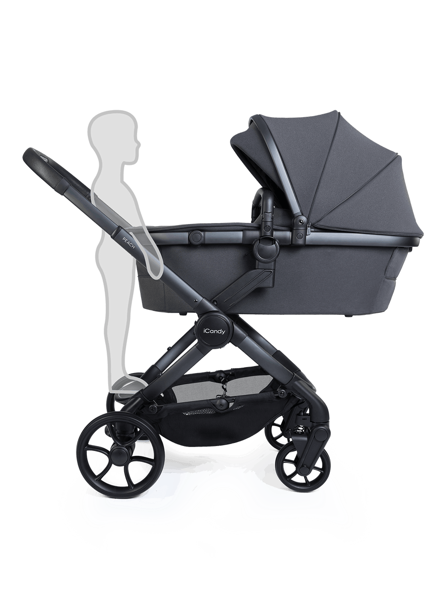 Peach 8 Grey Pushchair and Carrycot - Pushchair Bundle